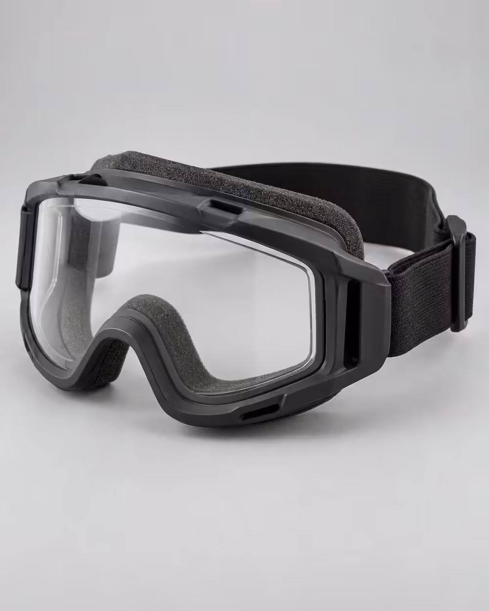 Goggles para bombero con banda elástica para uso sobre el casco