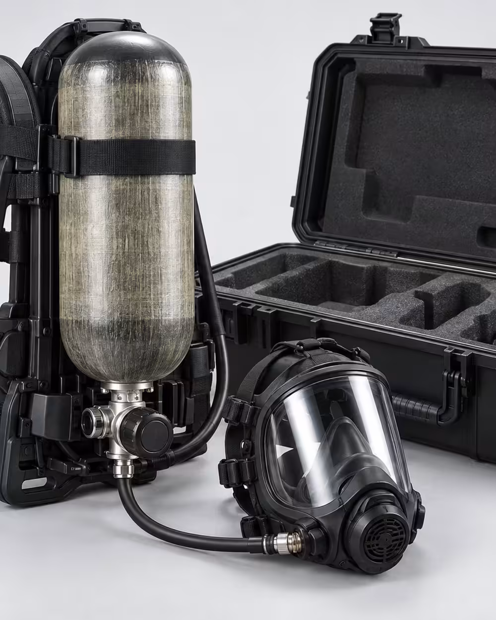 Equipo de respiración autónoma industrial para brigadas