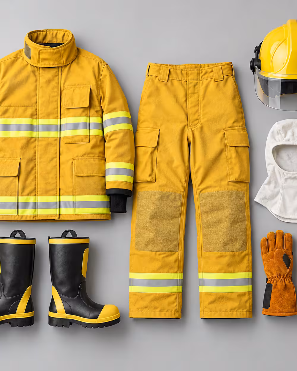 Kit brigadista contra incendio con piezas de protección