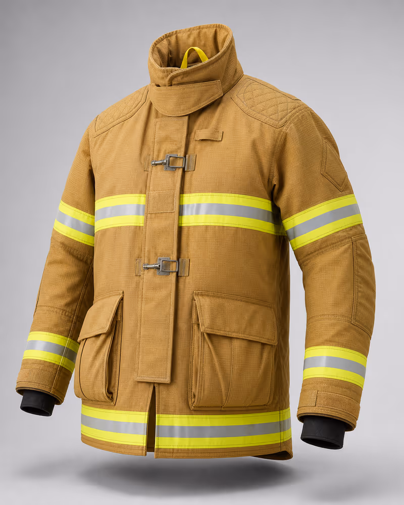 Chaquetón estructural para bombero con DRD integrado