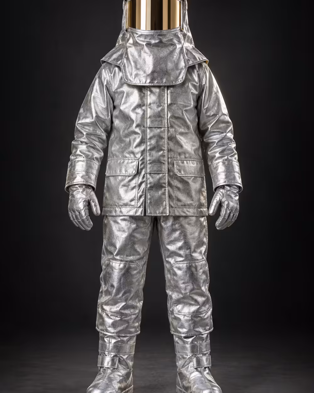 Traje aluminizado de aproximación para calor radiante