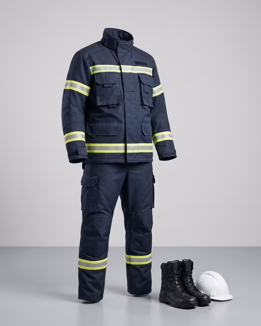 Traje de brigadista industrial contra incendio