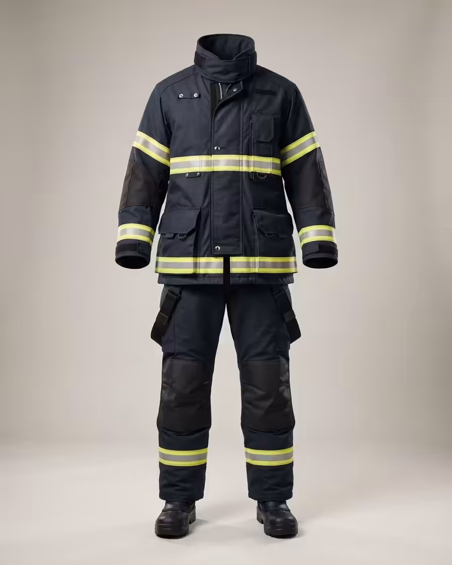 Traje estructural para bombero: chaquetón y pantalón de tres capas